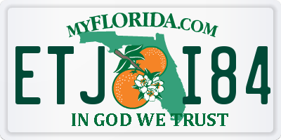 FL license plate ETJI84
