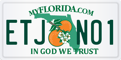 FL license plate ETJN01