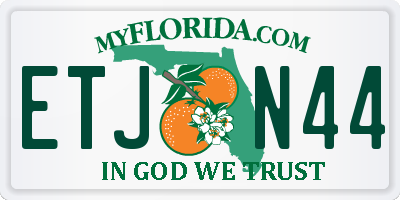 FL license plate ETJN44