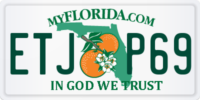 FL license plate ETJP69