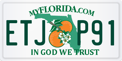 FL license plate ETJP91