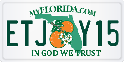 FL license plate ETJY15
