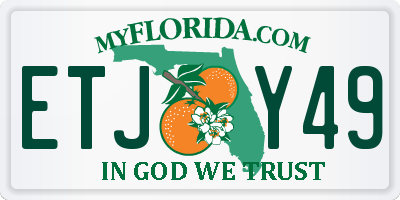 FL license plate ETJY49