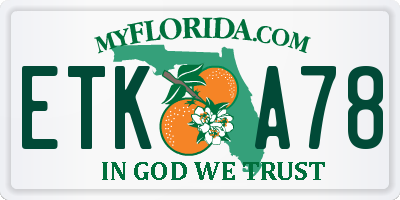 FL license plate ETKA78