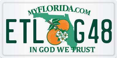 FL license plate ETLG48