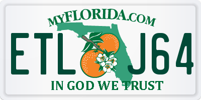 FL license plate ETLJ64