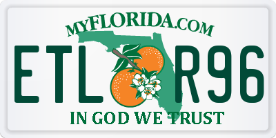 FL license plate ETLR96