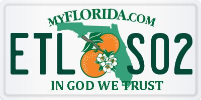FL license plate ETLS02