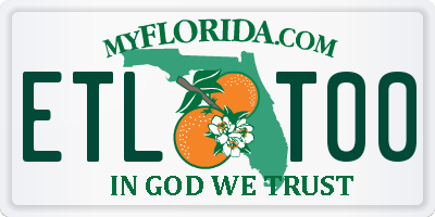 FL license plate ETLT00
