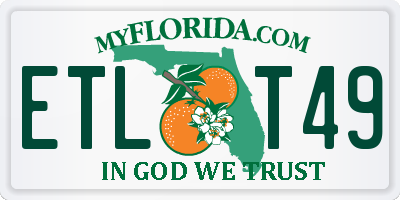 FL license plate ETLT49
