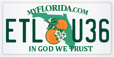 FL license plate ETLU36