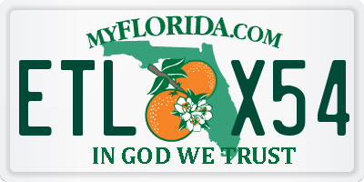 FL license plate ETLX54