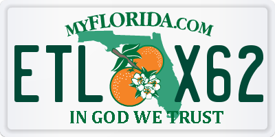 FL license plate ETLX62