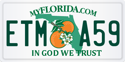 FL license plate ETMA59