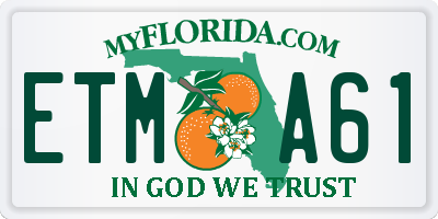FL license plate ETMA61
