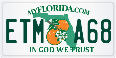FL license plate ETMA68