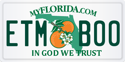 FL license plate ETMB00