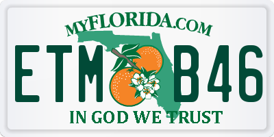 FL license plate ETMB46