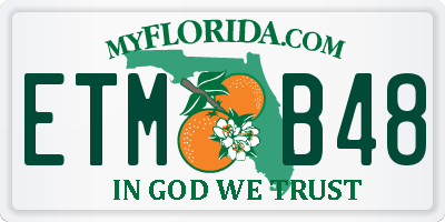 FL license plate ETMB48