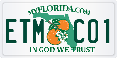 FL license plate ETMC01
