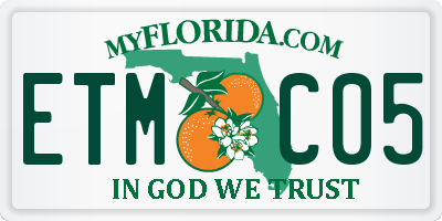 FL license plate ETMC05