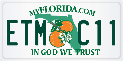 FL license plate ETMC11