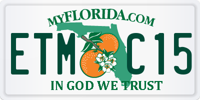 FL license plate ETMC15