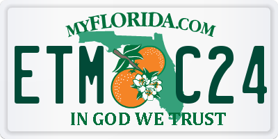 FL license plate ETMC24