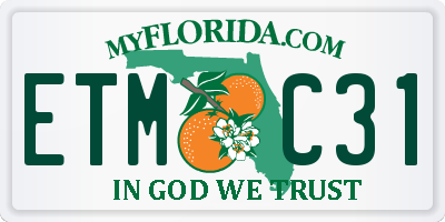 FL license plate ETMC31