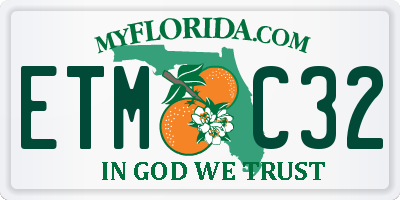 FL license plate ETMC32