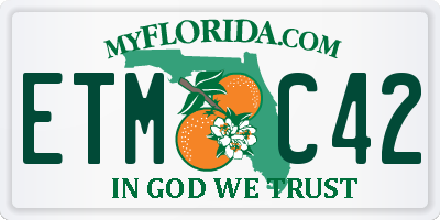 FL license plate ETMC42