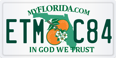 FL license plate ETMC84