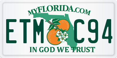 FL license plate ETMC94