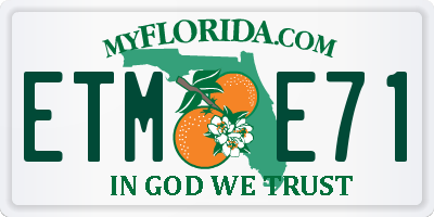 FL license plate ETME71