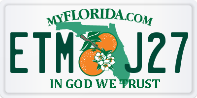 FL license plate ETMJ27