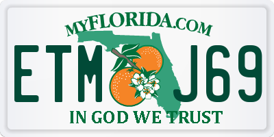 FL license plate ETMJ69
