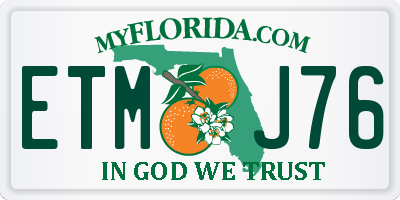 FL license plate ETMJ76