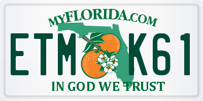 FL license plate ETMK61