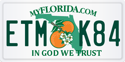 FL license plate ETMK84