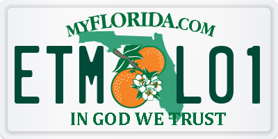 FL license plate ETML01