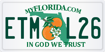 FL license plate ETML26
