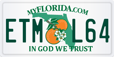 FL license plate ETML64