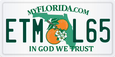 FL license plate ETML65