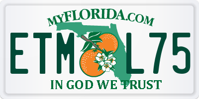 FL license plate ETML75