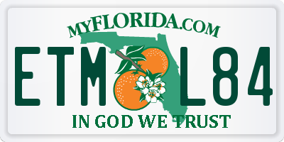 FL license plate ETML84