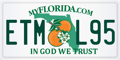 FL license plate ETML95