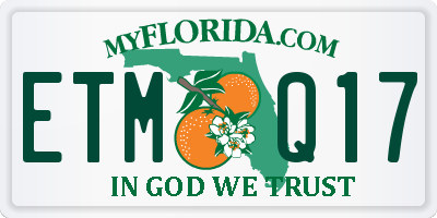 FL license plate ETMQ17