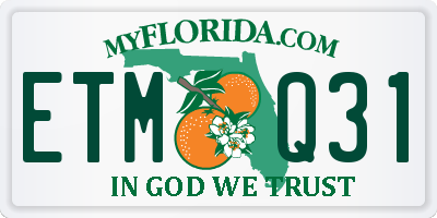 FL license plate ETMQ31