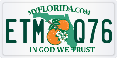 FL license plate ETMQ76