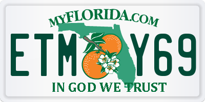 FL license plate ETMY69